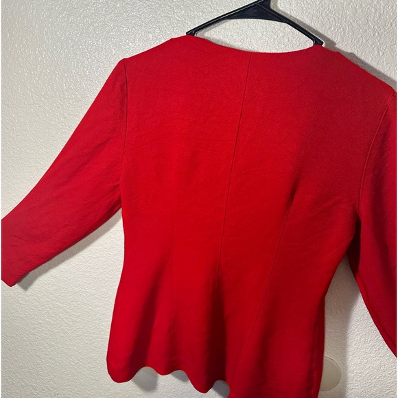 Vintage red blazer size 6 casual corner - Picture 8 of 9